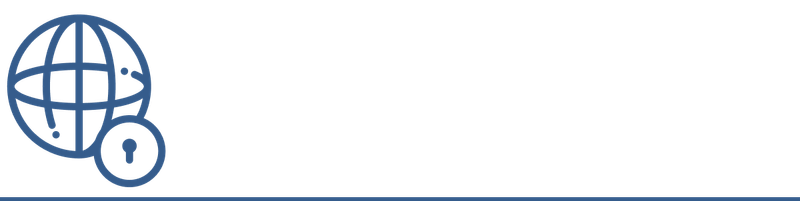 Round logo, earth and key lock