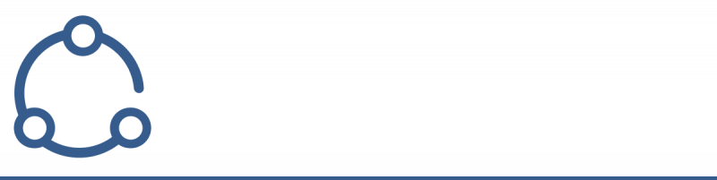 լոգո երեք շրջան միացված կոր գծերով