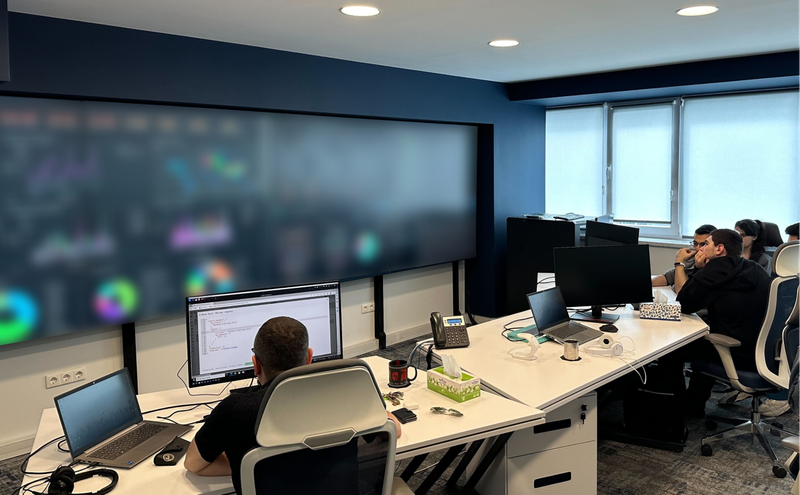 Cybersecurity officers working