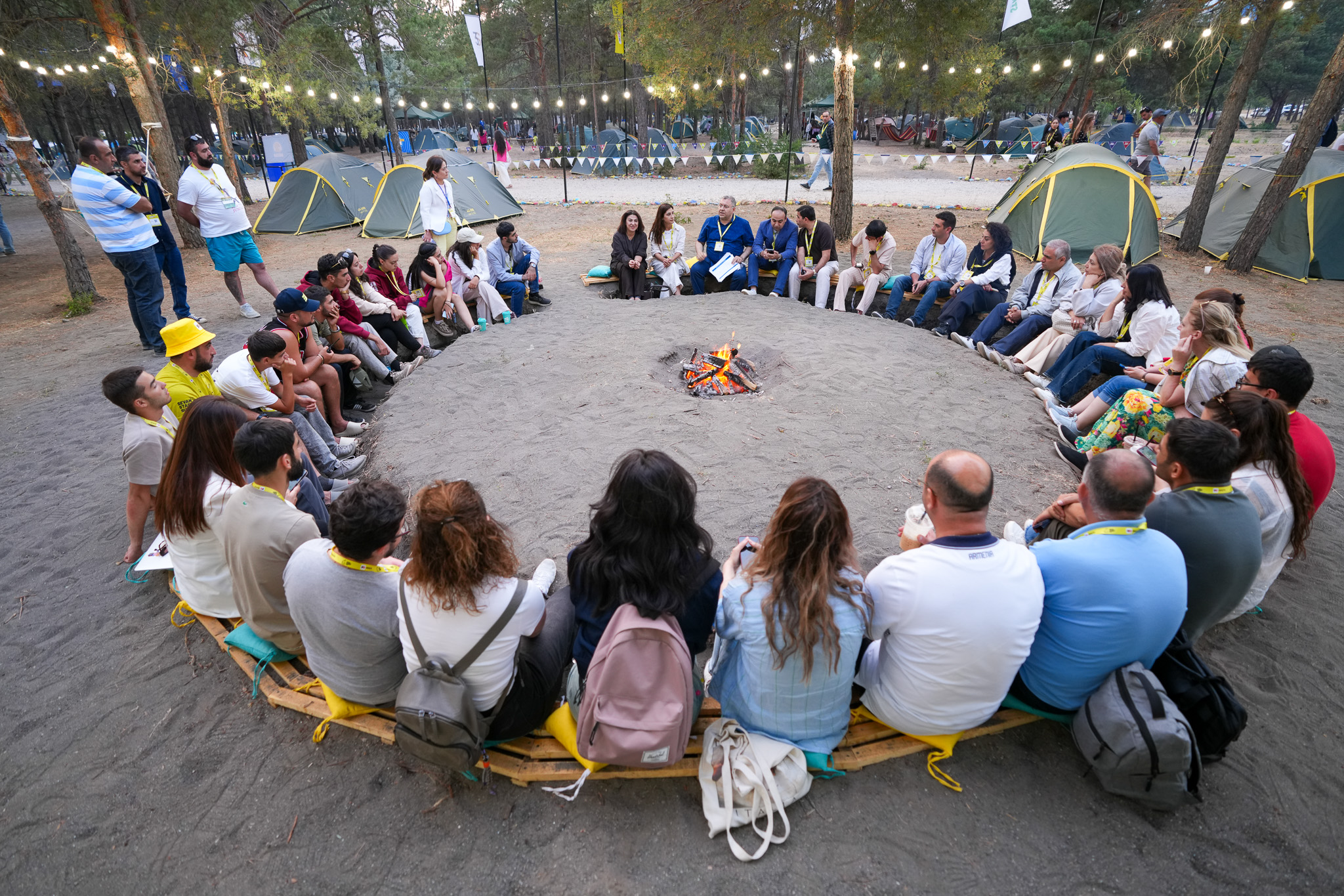 Campfire talk during Sevan Startup Summit 2025