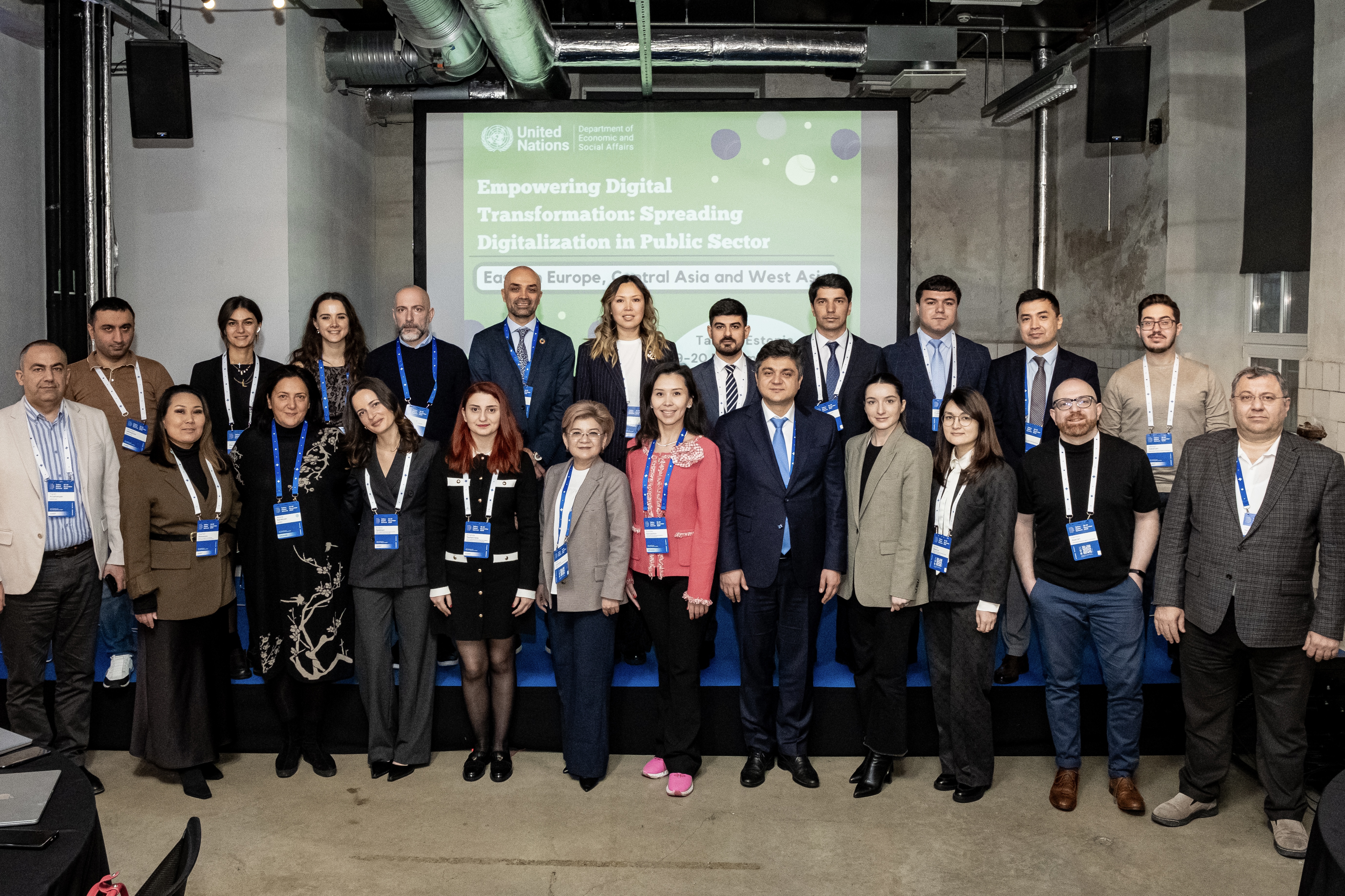 Group photo of Information Systems Agency of Armenia and Estonian partners