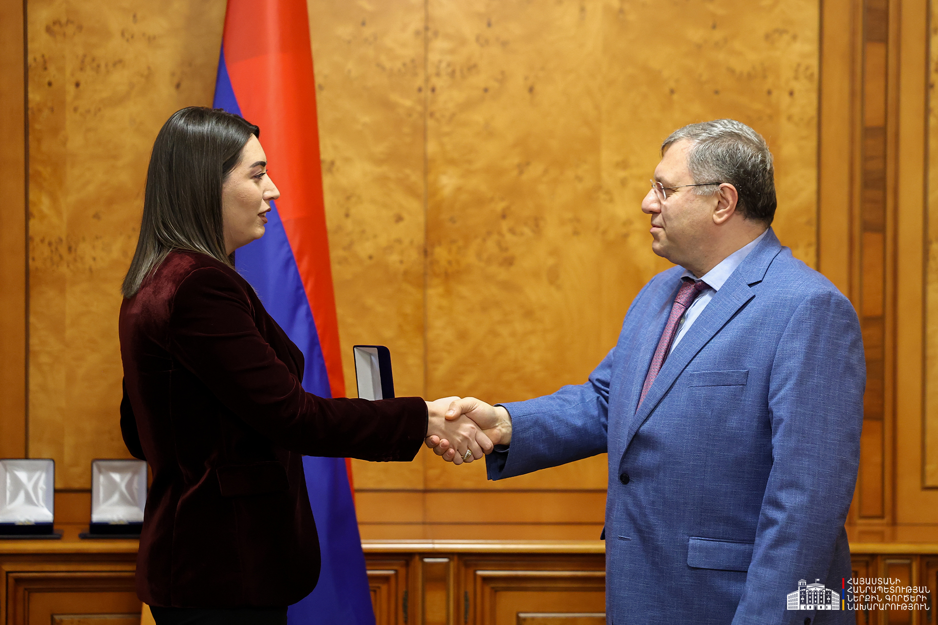 Ներսես Երիցյանը պարգևատրվում է նախարարի կողմից