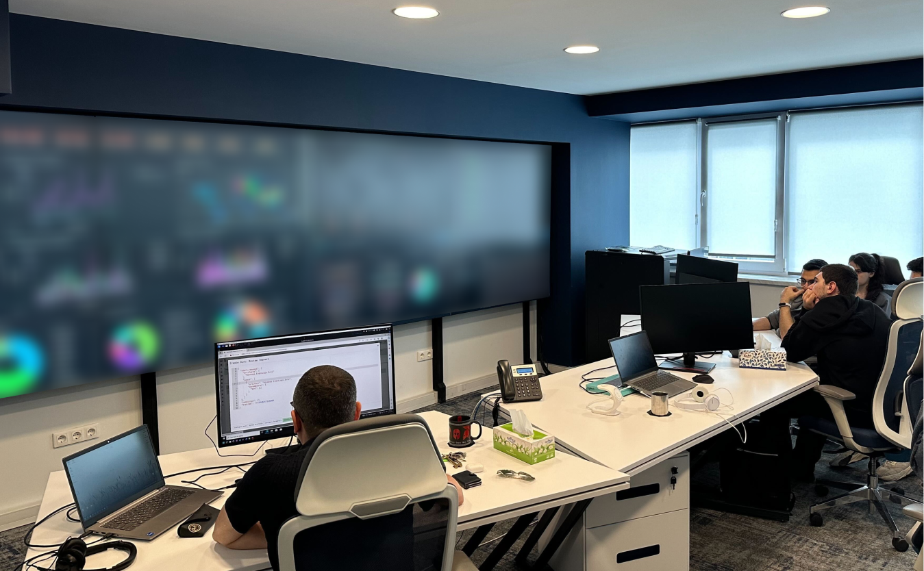 Cybersecurity officers working