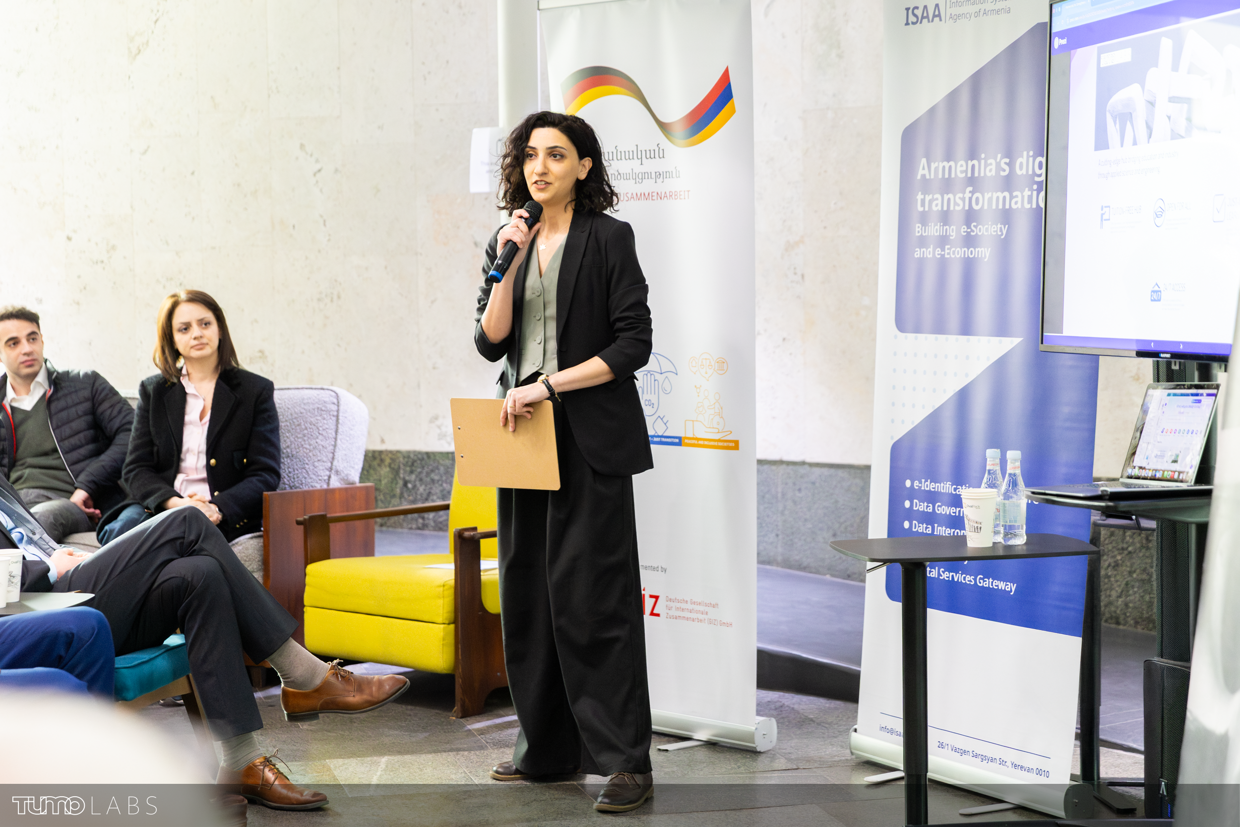Head of TUMO Labs program, speaking standing