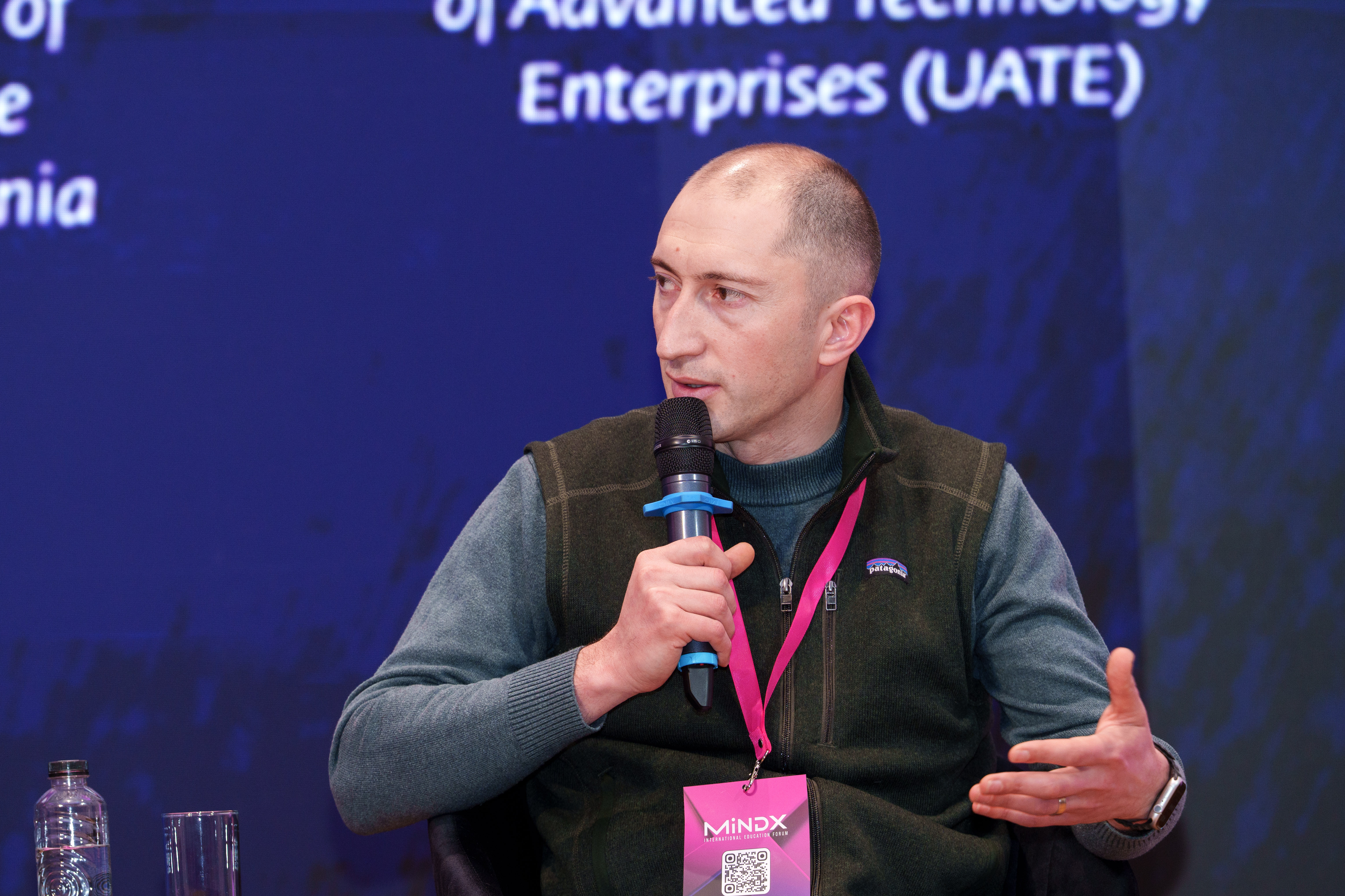 UATE Director is speaking during the panel discussion