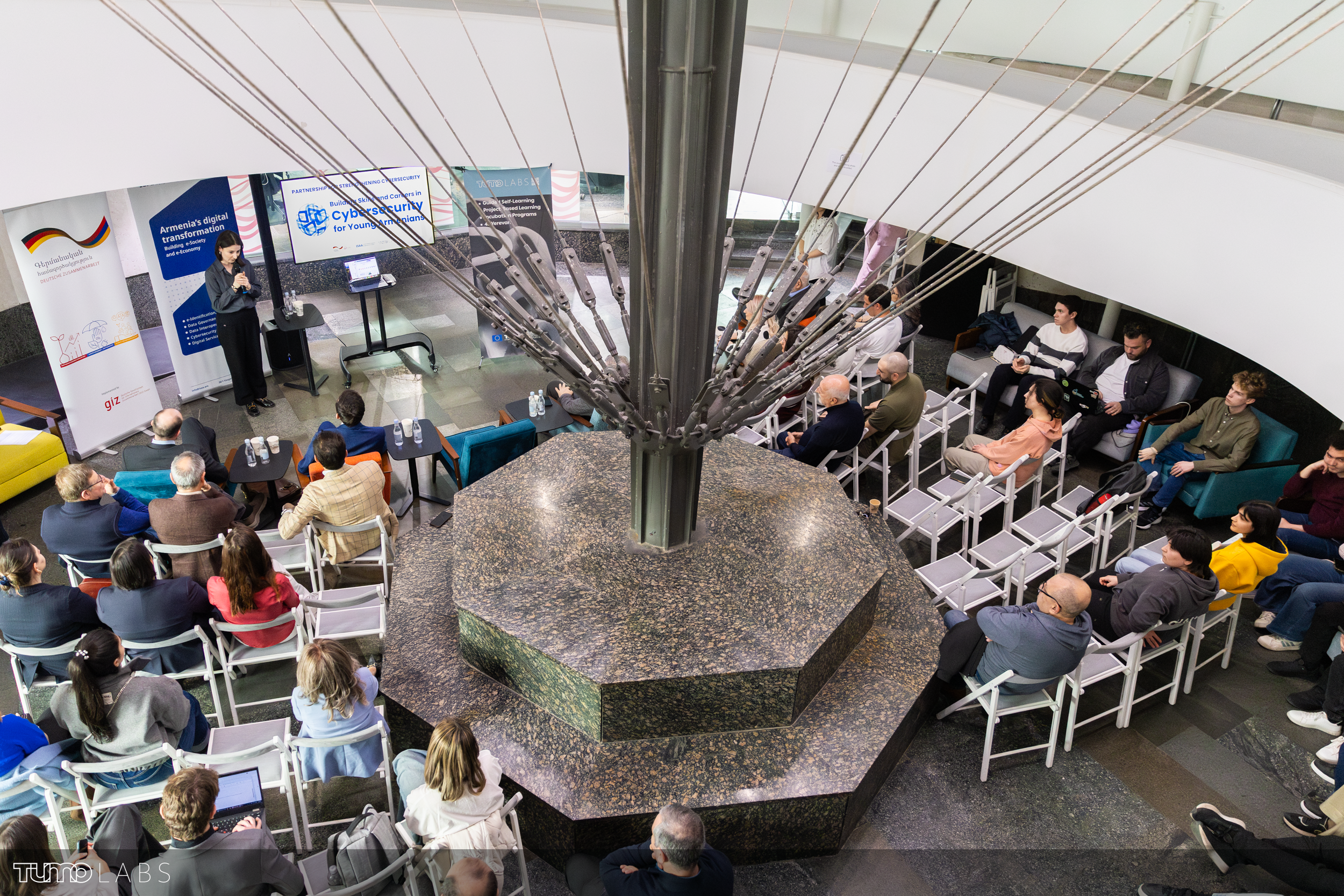 Sitting guests during TUMO Labs event